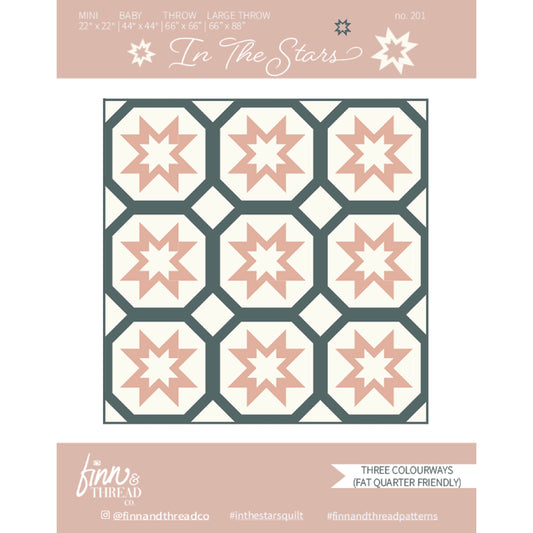 In The Stars Quilt Pattern - Digital PDF Download